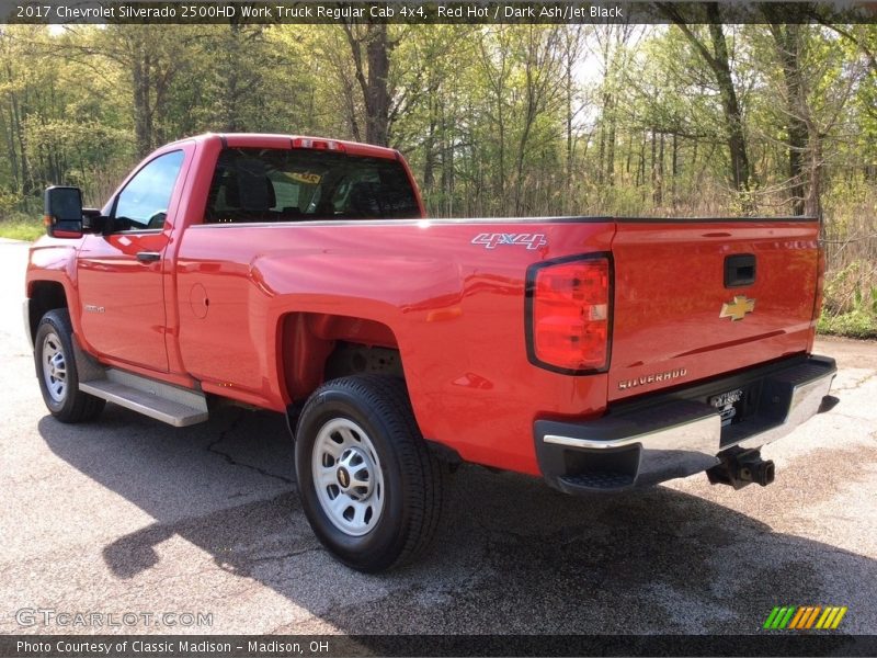 Red Hot / Dark Ash/Jet Black 2017 Chevrolet Silverado 2500HD Work Truck Regular Cab 4x4