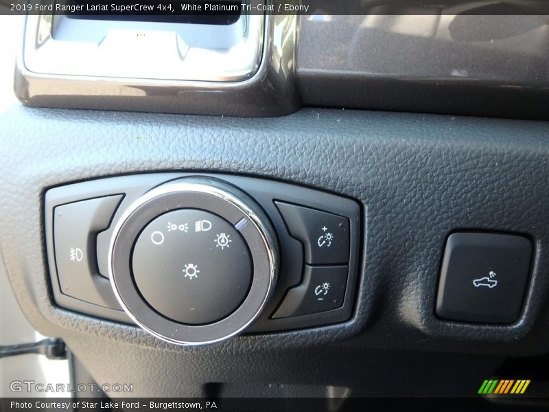 Controls of 2019 Ranger Lariat SuperCrew 4x4