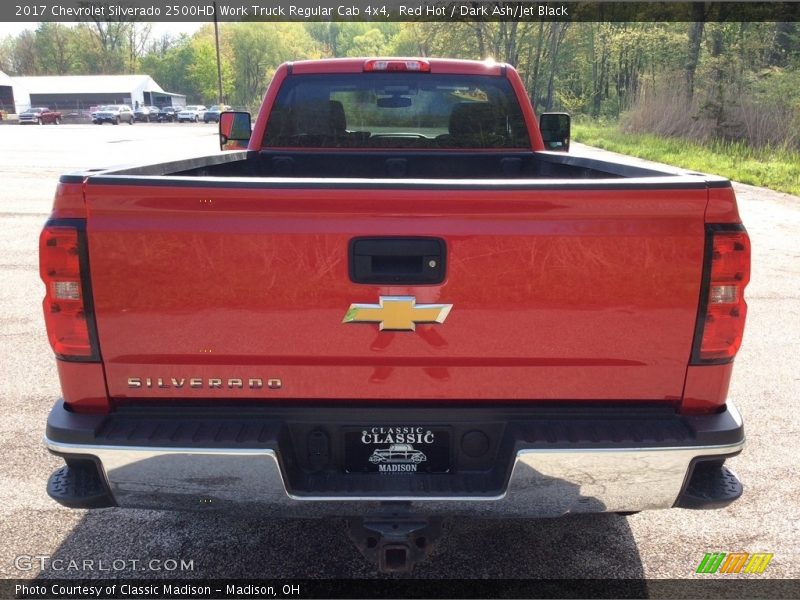 Red Hot / Dark Ash/Jet Black 2017 Chevrolet Silverado 2500HD Work Truck Regular Cab 4x4