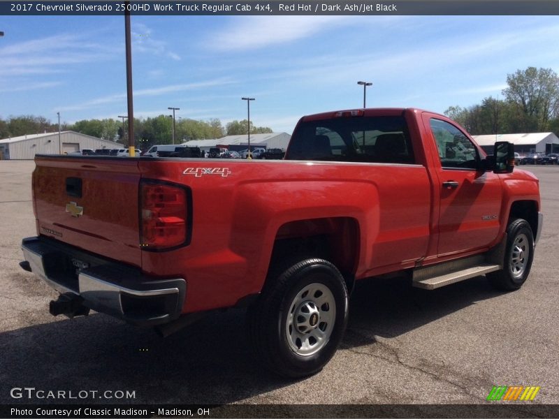 Red Hot / Dark Ash/Jet Black 2017 Chevrolet Silverado 2500HD Work Truck Regular Cab 4x4