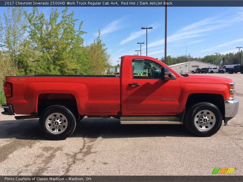 Red Hot / Dark Ash/Jet Black 2017 Chevrolet Silverado 2500HD Work Truck Regular Cab 4x4