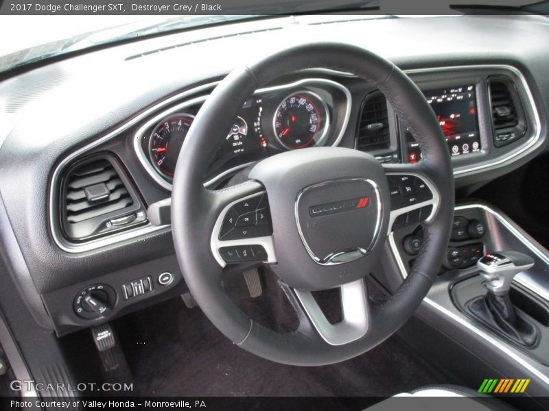 Destroyer Grey / Black 2017 Dodge Challenger SXT