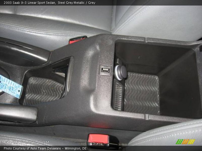 Steel Grey Metallic / Grey 2003 Saab 9-3 Linear Sport Sedan