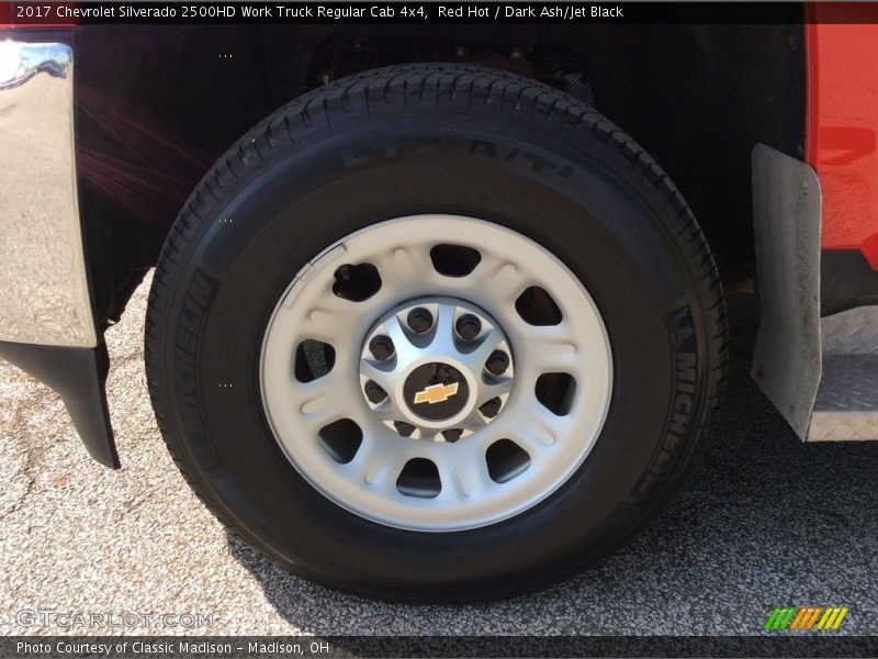 Red Hot / Dark Ash/Jet Black 2017 Chevrolet Silverado 2500HD Work Truck Regular Cab 4x4