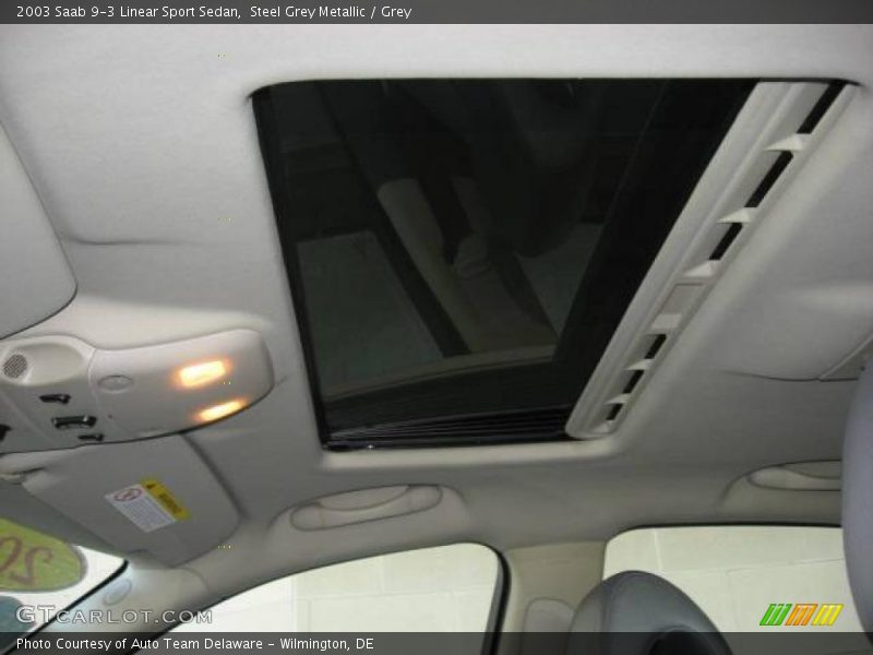 Steel Grey Metallic / Grey 2003 Saab 9-3 Linear Sport Sedan