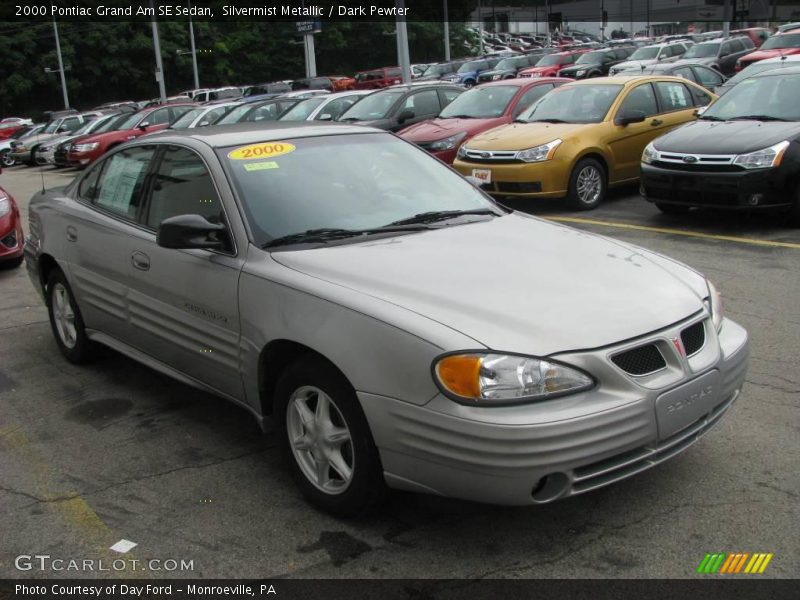 Silvermist Metallic / Dark Pewter 2000 Pontiac Grand Am SE Sedan
