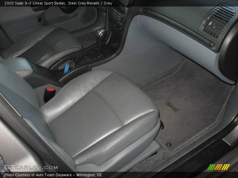 Steel Grey Metallic / Grey 2003 Saab 9-3 Linear Sport Sedan