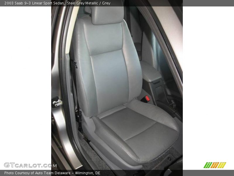 Steel Grey Metallic / Grey 2003 Saab 9-3 Linear Sport Sedan