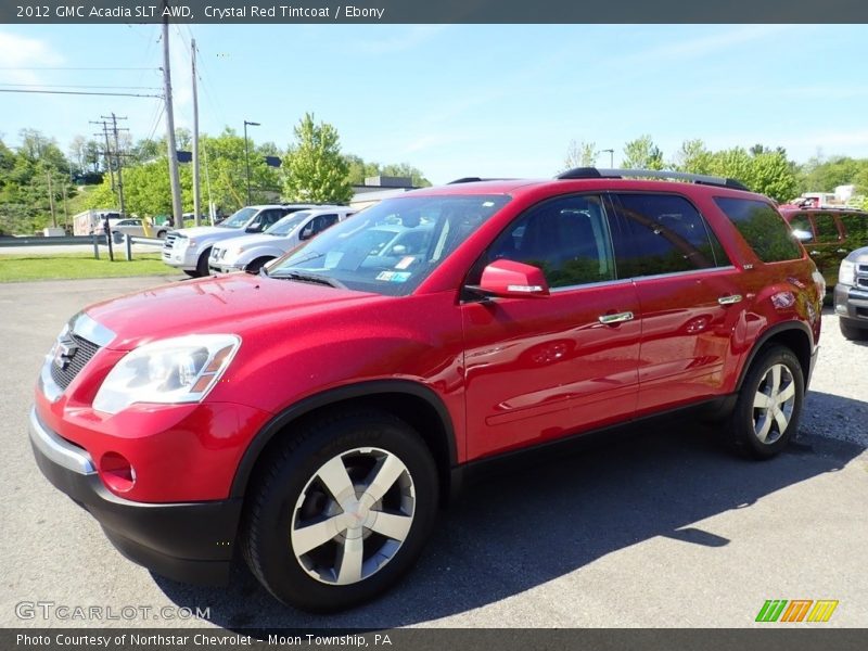 Crystal Red Tintcoat / Ebony 2012 GMC Acadia SLT AWD