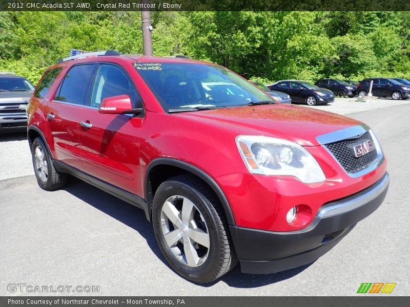 Crystal Red Tintcoat / Ebony 2012 GMC Acadia SLT AWD