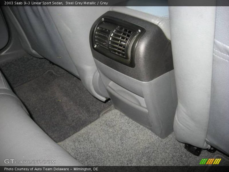 Steel Grey Metallic / Grey 2003 Saab 9-3 Linear Sport Sedan