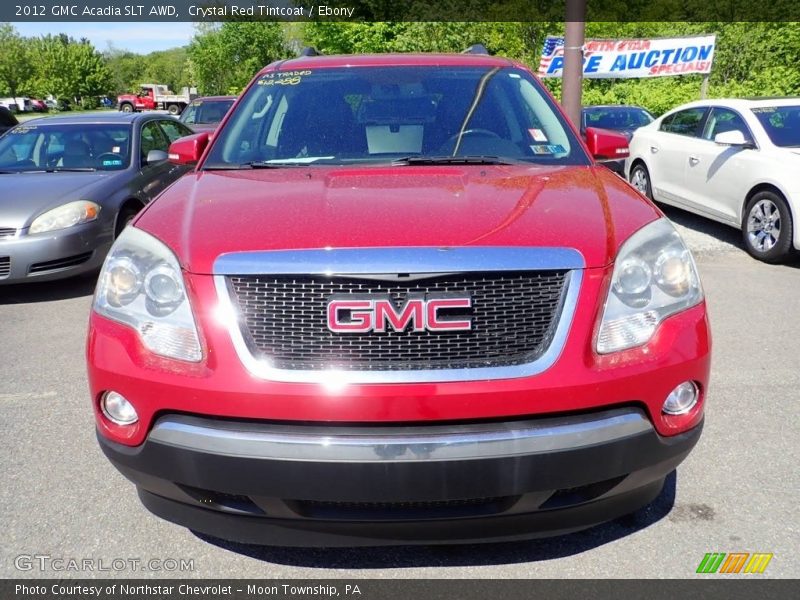 Crystal Red Tintcoat / Ebony 2012 GMC Acadia SLT AWD