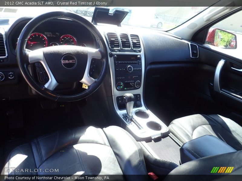 Crystal Red Tintcoat / Ebony 2012 GMC Acadia SLT AWD