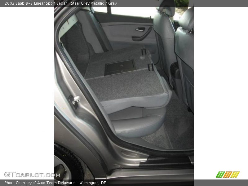Steel Grey Metallic / Grey 2003 Saab 9-3 Linear Sport Sedan