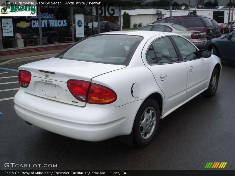 Arctic White / Pewter 2000 Oldsmobile Alero GX Sedan