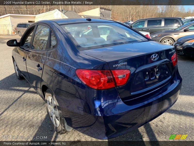 Regatta Blue Metallic / Beige 2008 Hyundai Elantra GLS Sedan