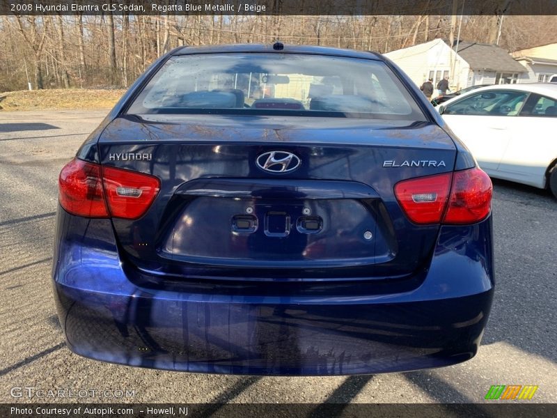 Regatta Blue Metallic / Beige 2008 Hyundai Elantra GLS Sedan