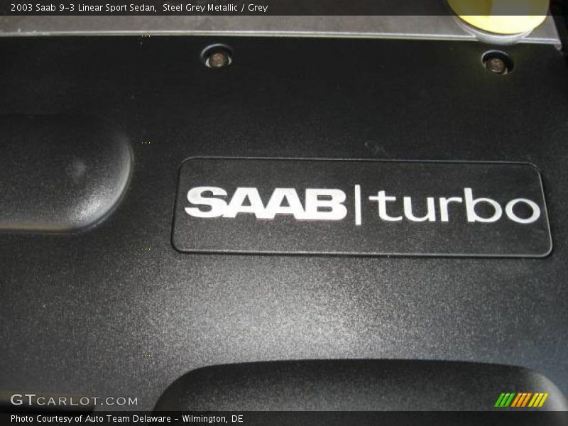 Steel Grey Metallic / Grey 2003 Saab 9-3 Linear Sport Sedan