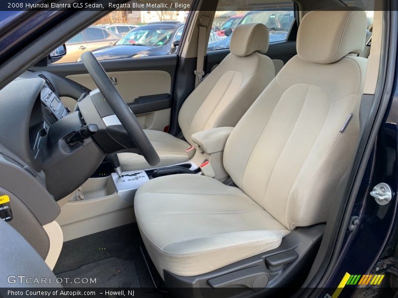 Regatta Blue Metallic / Beige 2008 Hyundai Elantra GLS Sedan