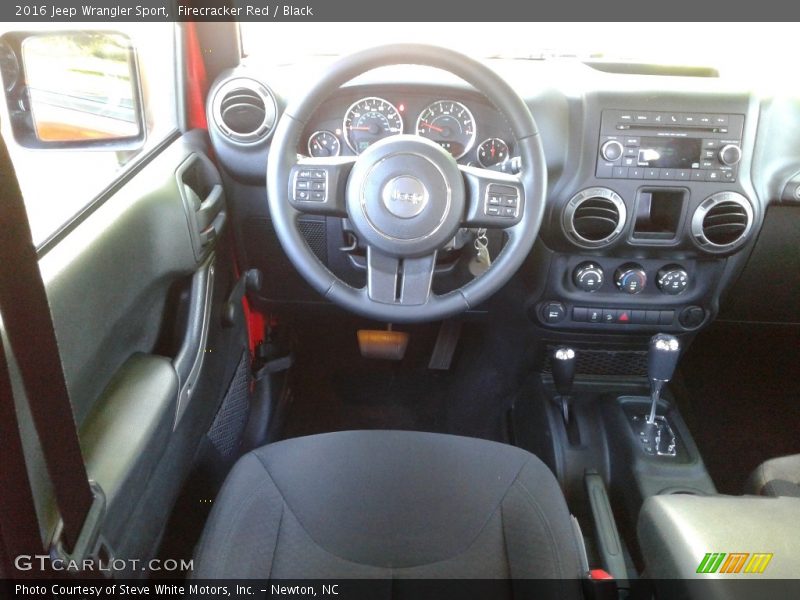 Firecracker Red / Black 2016 Jeep Wrangler Sport