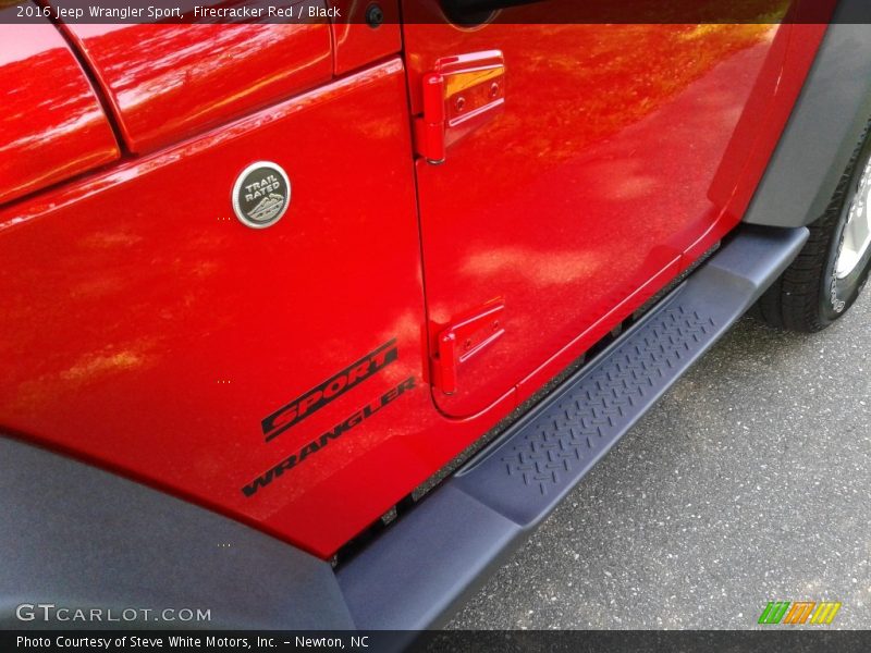 Firecracker Red / Black 2016 Jeep Wrangler Sport