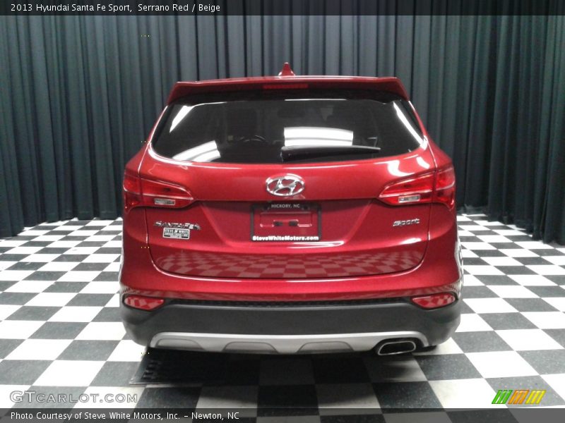 Serrano Red / Beige 2013 Hyundai Santa Fe Sport