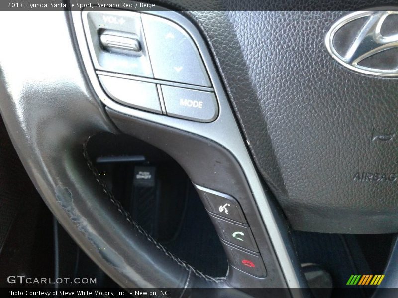 Serrano Red / Beige 2013 Hyundai Santa Fe Sport