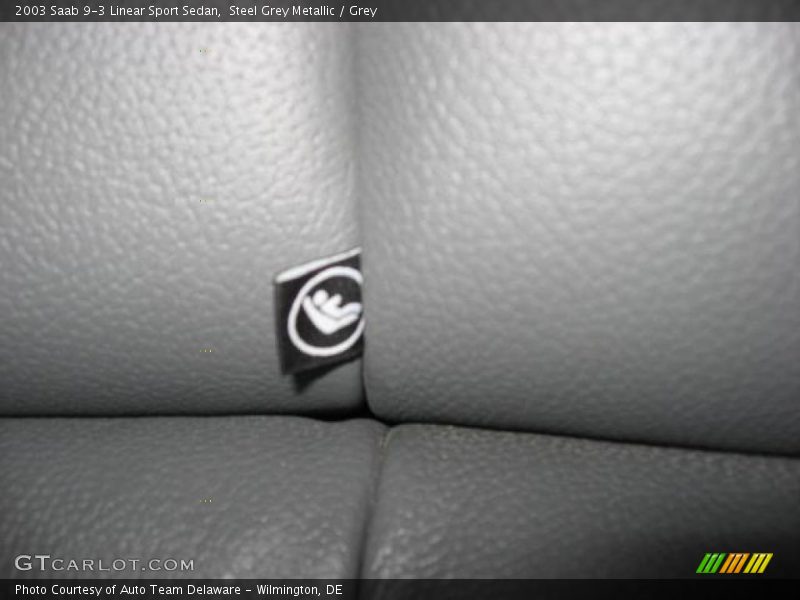 Steel Grey Metallic / Grey 2003 Saab 9-3 Linear Sport Sedan