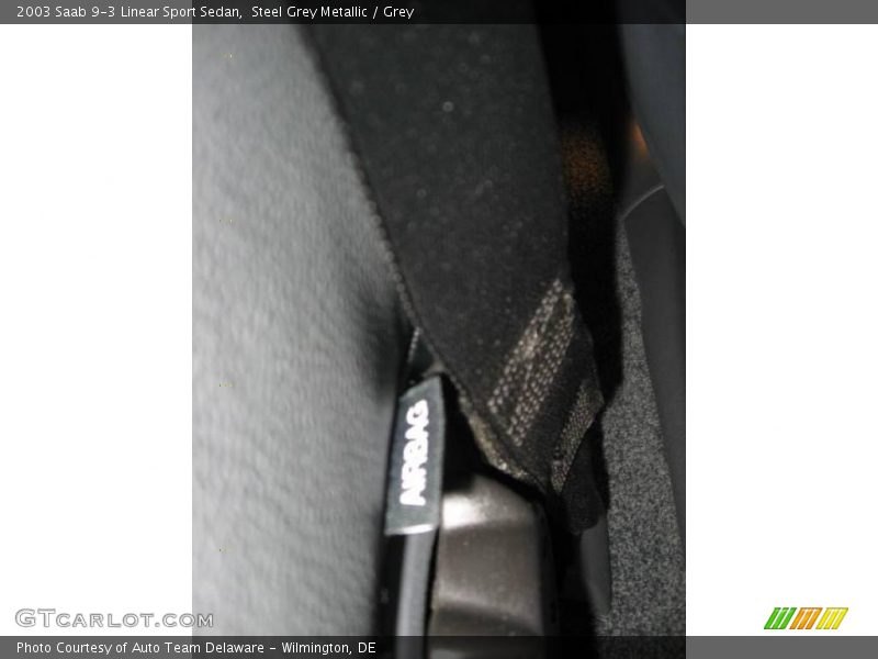 Steel Grey Metallic / Grey 2003 Saab 9-3 Linear Sport Sedan