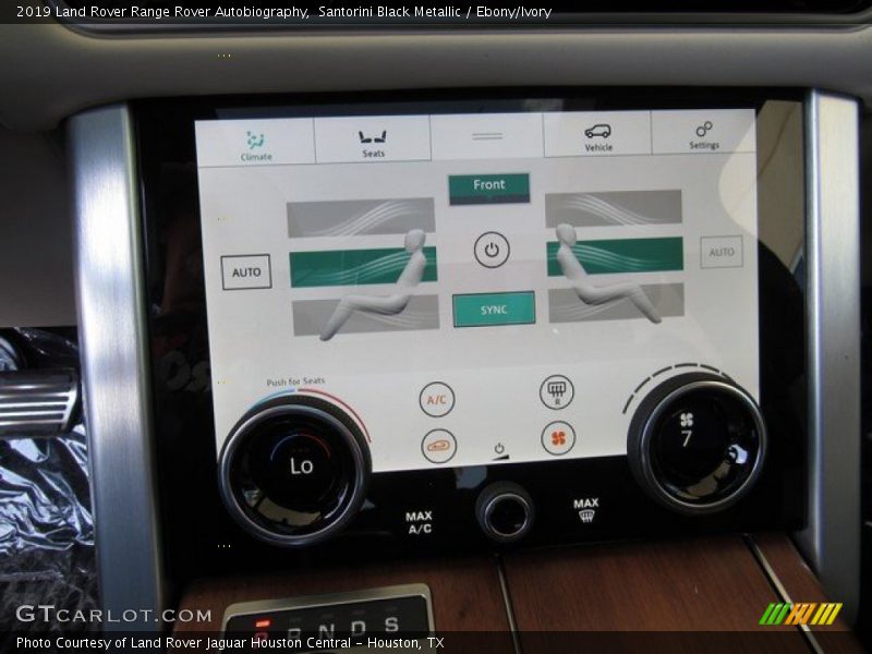 Controls of 2019 Range Rover Autobiography
