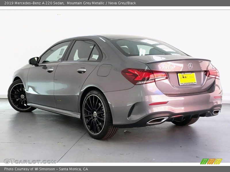 Mountain Grey Metallic / Neva Grey/Black 2019 Mercedes-Benz A 220 Sedan