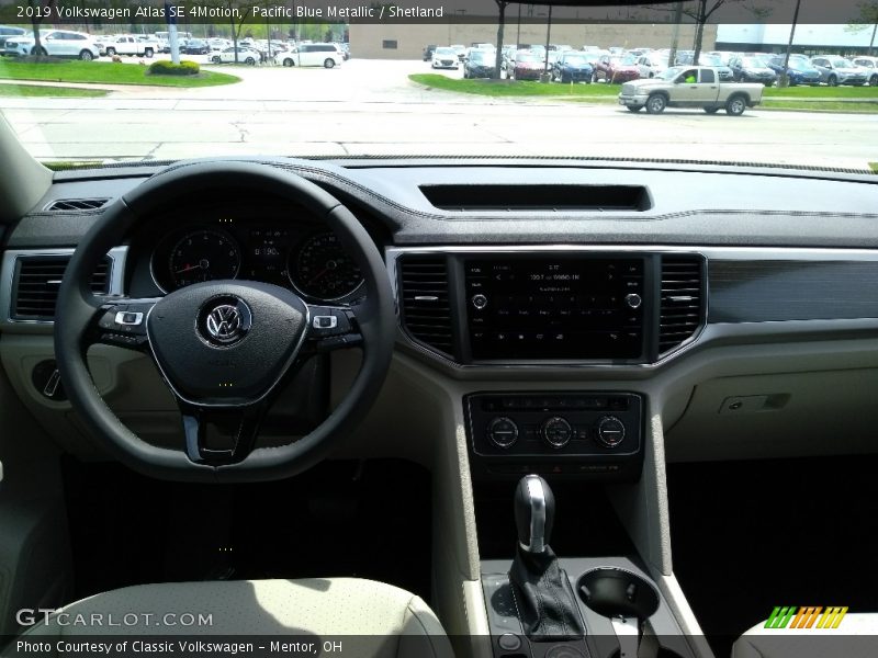 Pacific Blue Metallic / Shetland 2019 Volkswagen Atlas SE 4Motion