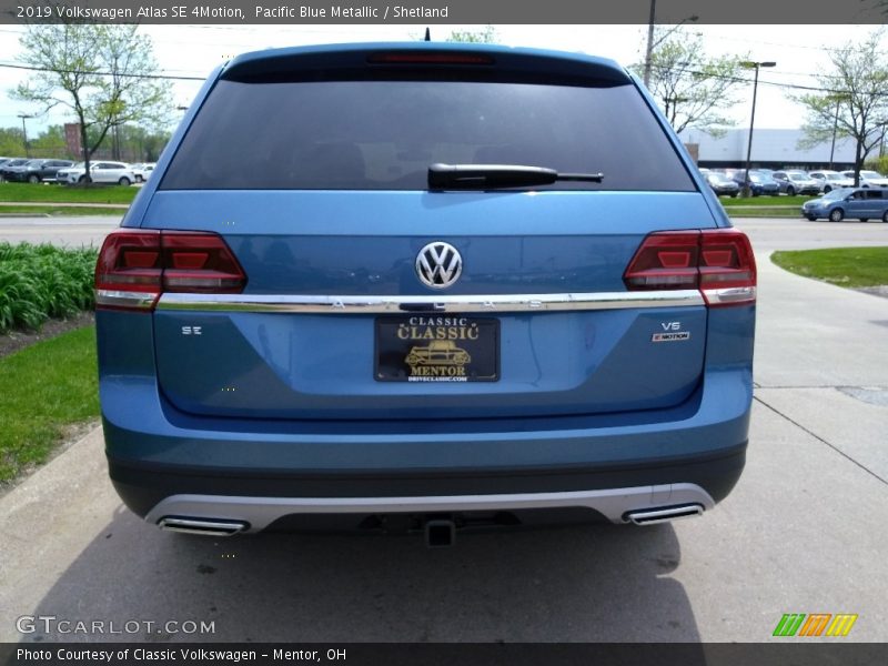 Pacific Blue Metallic / Shetland 2019 Volkswagen Atlas SE 4Motion