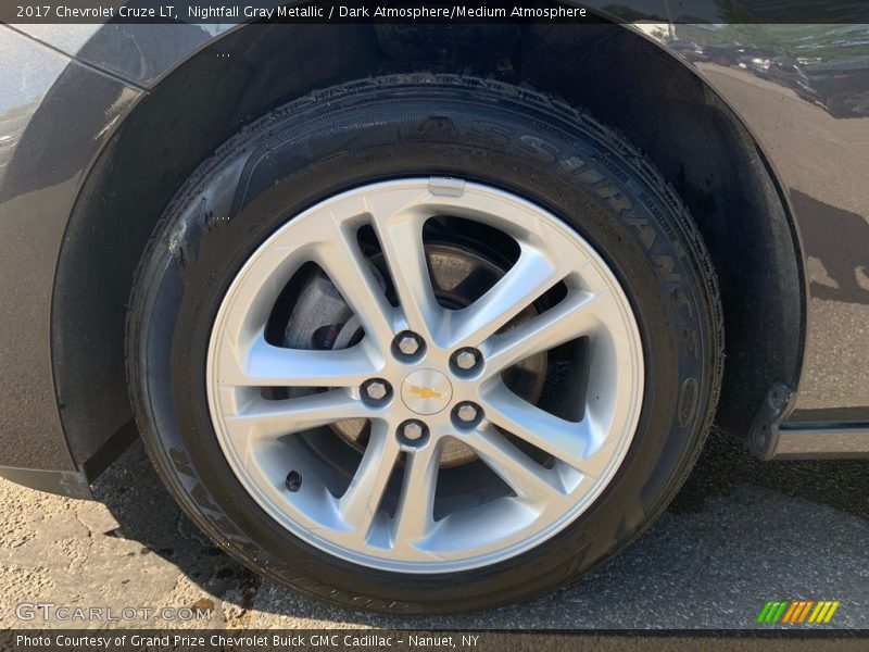 Nightfall Gray Metallic / Dark Atmosphere/Medium Atmosphere 2017 Chevrolet Cruze LT