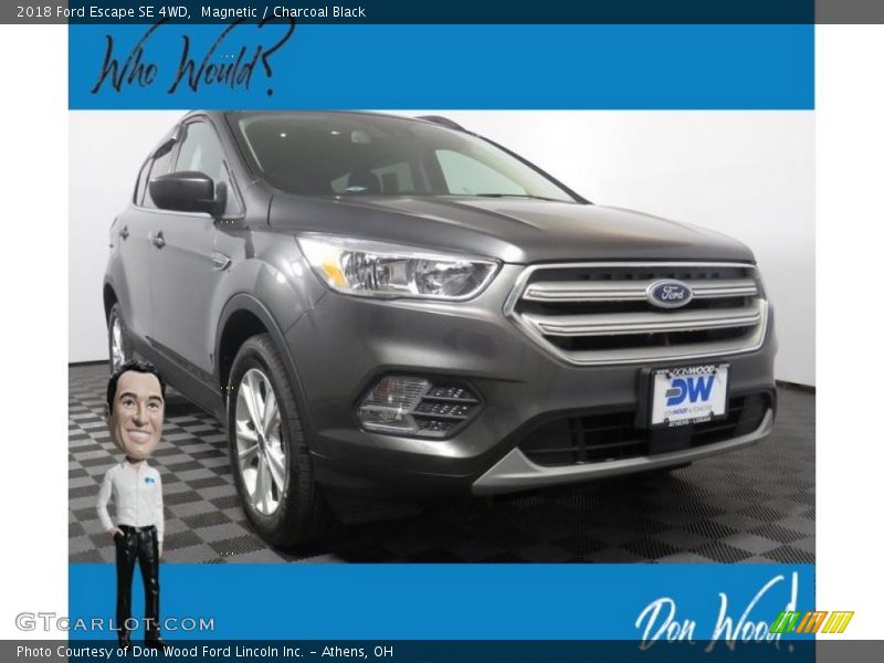 Magnetic / Charcoal Black 2018 Ford Escape SE 4WD