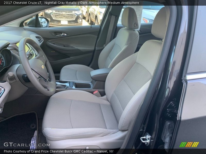 Nightfall Gray Metallic / Dark Atmosphere/Medium Atmosphere 2017 Chevrolet Cruze LT