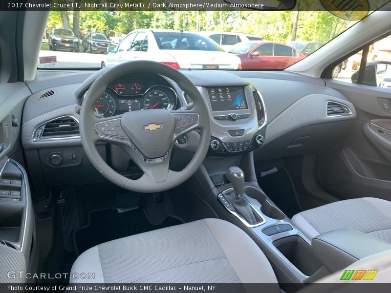 Nightfall Gray Metallic / Dark Atmosphere/Medium Atmosphere 2017 Chevrolet Cruze LT