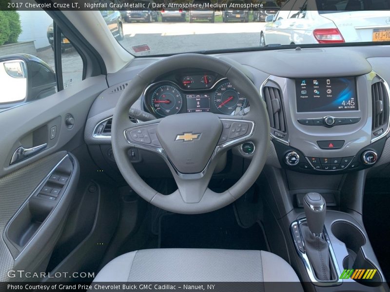 Nightfall Gray Metallic / Dark Atmosphere/Medium Atmosphere 2017 Chevrolet Cruze LT