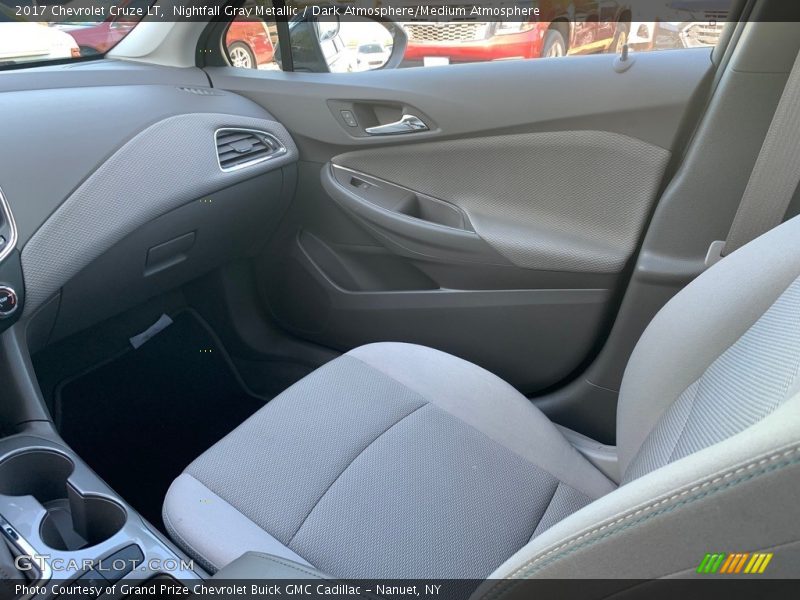 Nightfall Gray Metallic / Dark Atmosphere/Medium Atmosphere 2017 Chevrolet Cruze LT