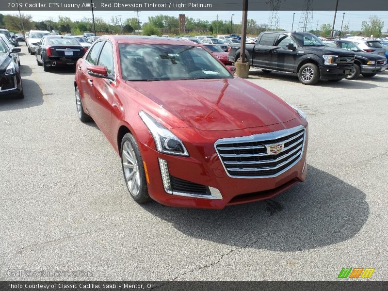Red Obsession Tintcoat / Light Platinum 2019 Cadillac CTS Luxury AWD
