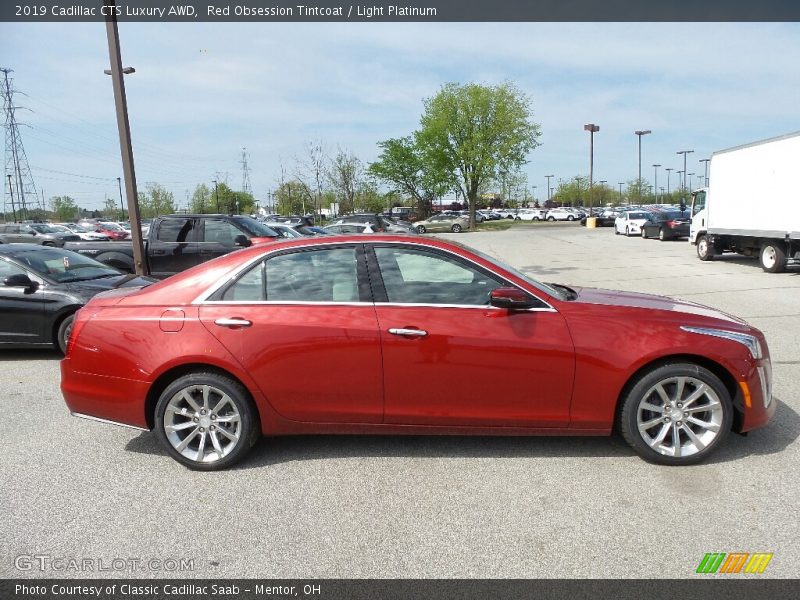 Red Obsession Tintcoat / Light Platinum 2019 Cadillac CTS Luxury AWD