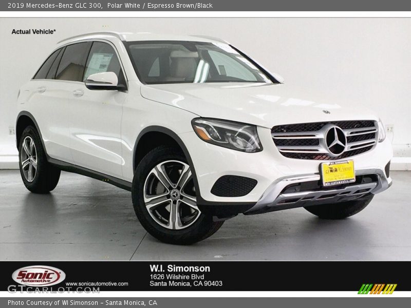 Polar White / Espresso Brown/Black 2019 Mercedes-Benz GLC 300