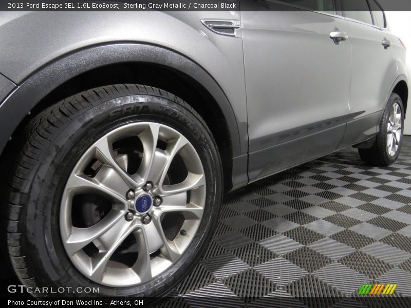 Sterling Gray Metallic / Charcoal Black 2013 Ford Escape SEL 1.6L EcoBoost