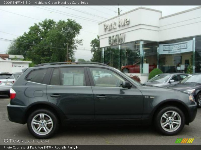 Highland Green Metallic / Sand Beige 2006 BMW X3 3.0i
