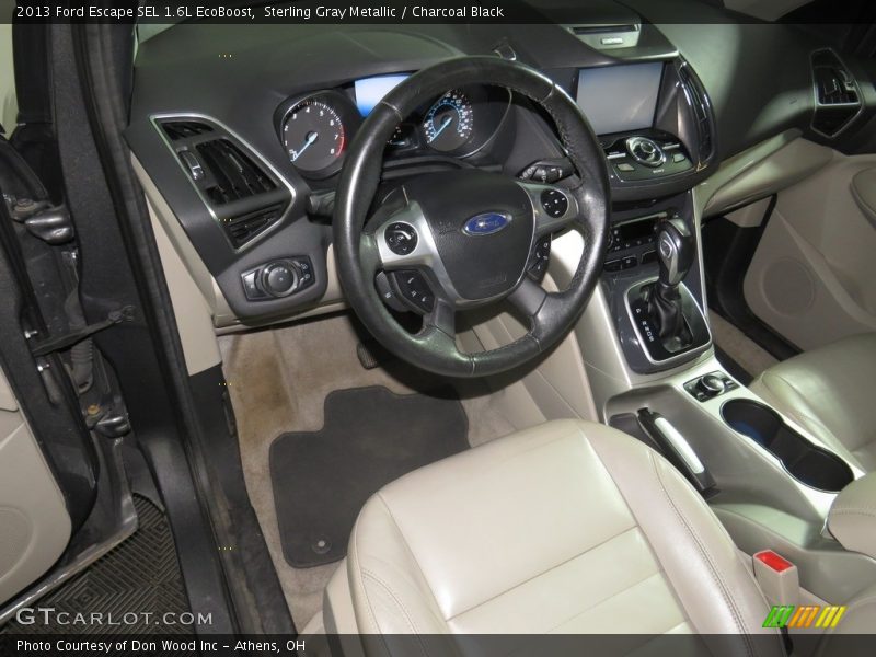 Sterling Gray Metallic / Charcoal Black 2013 Ford Escape SEL 1.6L EcoBoost