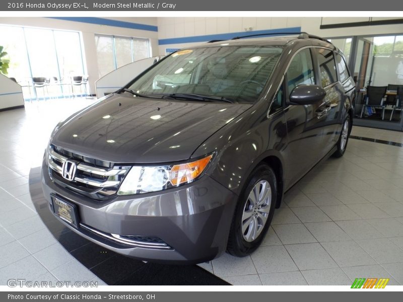 Modern Steel Metallic / Gray 2016 Honda Odyssey EX-L