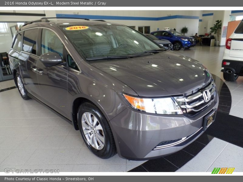 Modern Steel Metallic / Gray 2016 Honda Odyssey EX-L