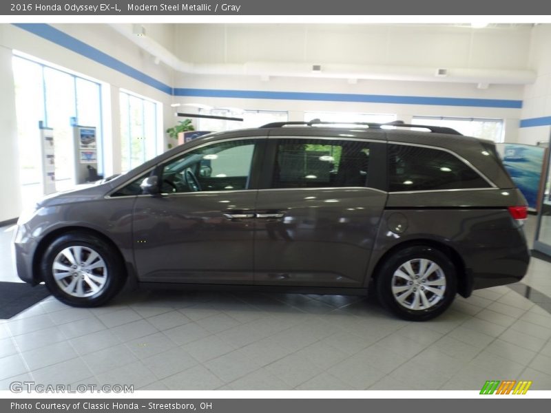 Modern Steel Metallic / Gray 2016 Honda Odyssey EX-L