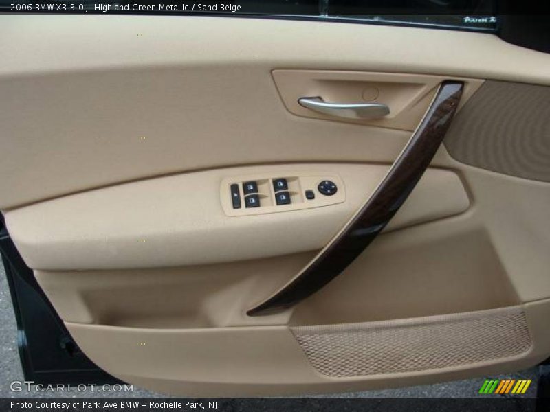 Highland Green Metallic / Sand Beige 2006 BMW X3 3.0i