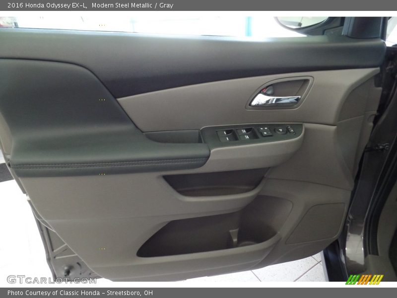 Modern Steel Metallic / Gray 2016 Honda Odyssey EX-L